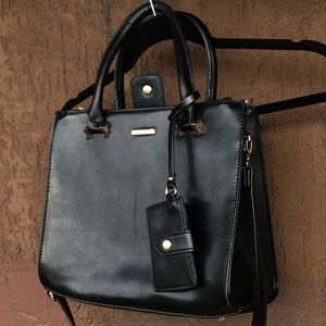 DAVIDJONES Structured Black Bag